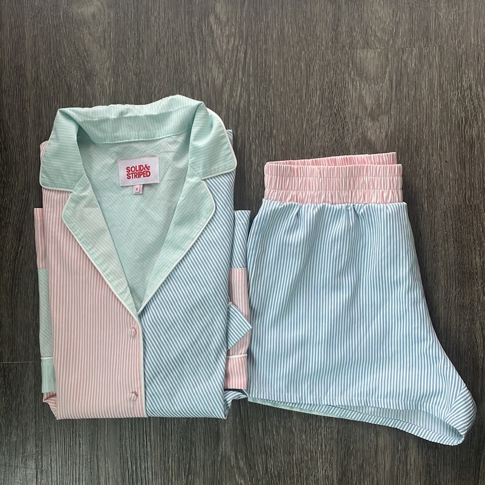 Solid & Striped Matching Set